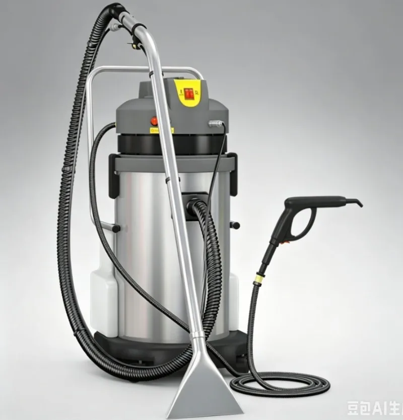 DT-40 Steam Carpet Cleaner, 40L Commercial Vacuum Cleaning Machine with 2000W Steam & 800W Vacuum