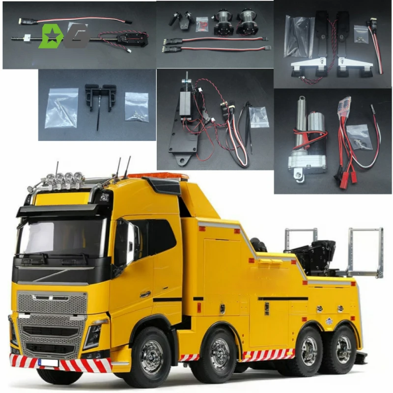 Tow Truck Modification Accessories for 1/14 Tamiya RC Truck Car 56362 Volvo FH16 750 DIY Remote Control Toy Upgrade Parts