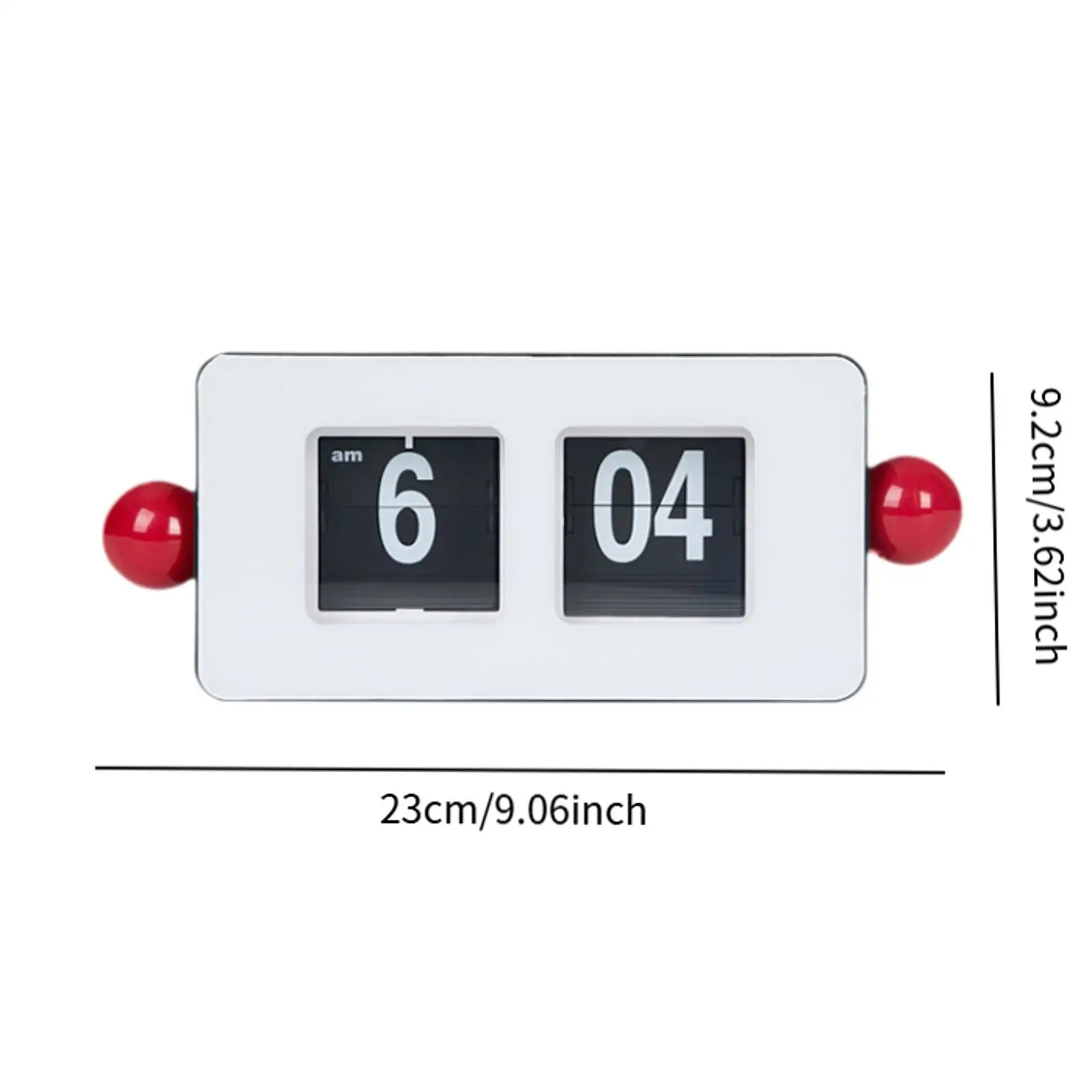 Auto Flip Clock Large Number Display Housewarming Gift Centerpiece Decorative Ornament for Dorm School Bedside Bedroom Cafe