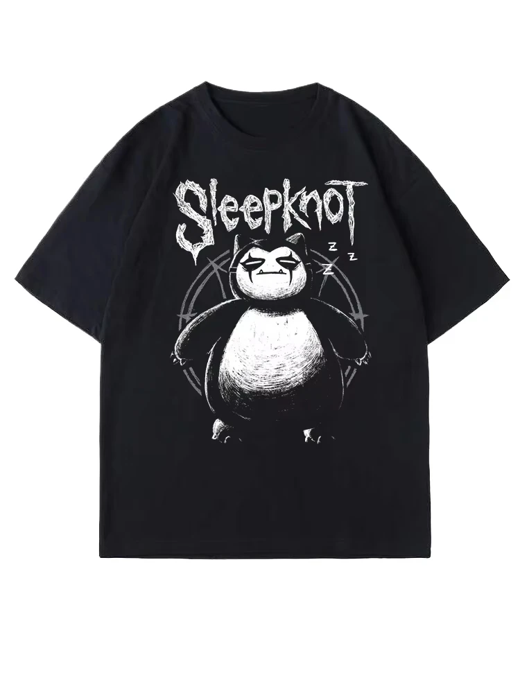 Anime Sleepknot T Hemd Männer Frauen Kurzarm Baumwolle Tees Amerikanischen Vintage Y2k T-shirt Sommer Tops Streetwear männer Kleidung