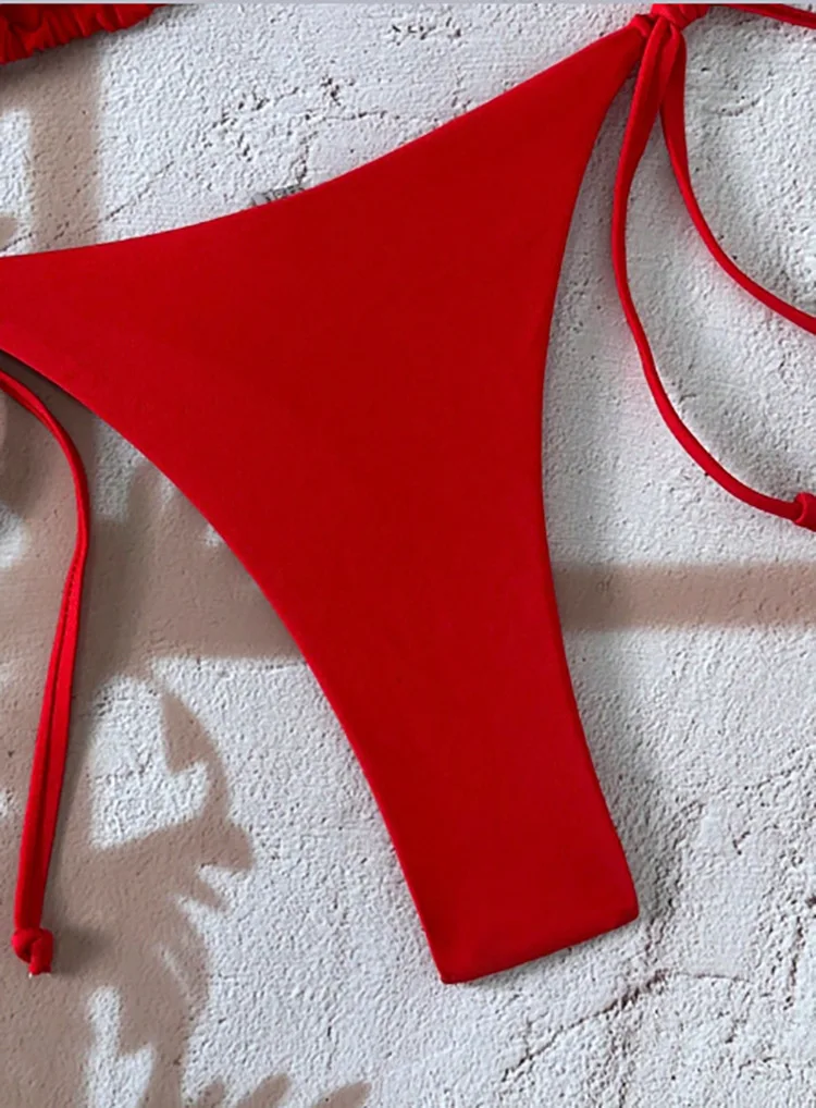 Costume da bagno estivo Set bikini da donna sexy con reggiseno imbottito push-up Perizoma Costume da bagno in due pezzi Costume da bagno da spiaggia Donna biquini