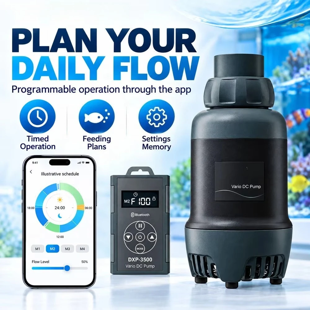 Bluetooth Fish School Excrement Remover Aquarium Submersible Pump Variable Frequency Silent Variable Frequency Suction Pump