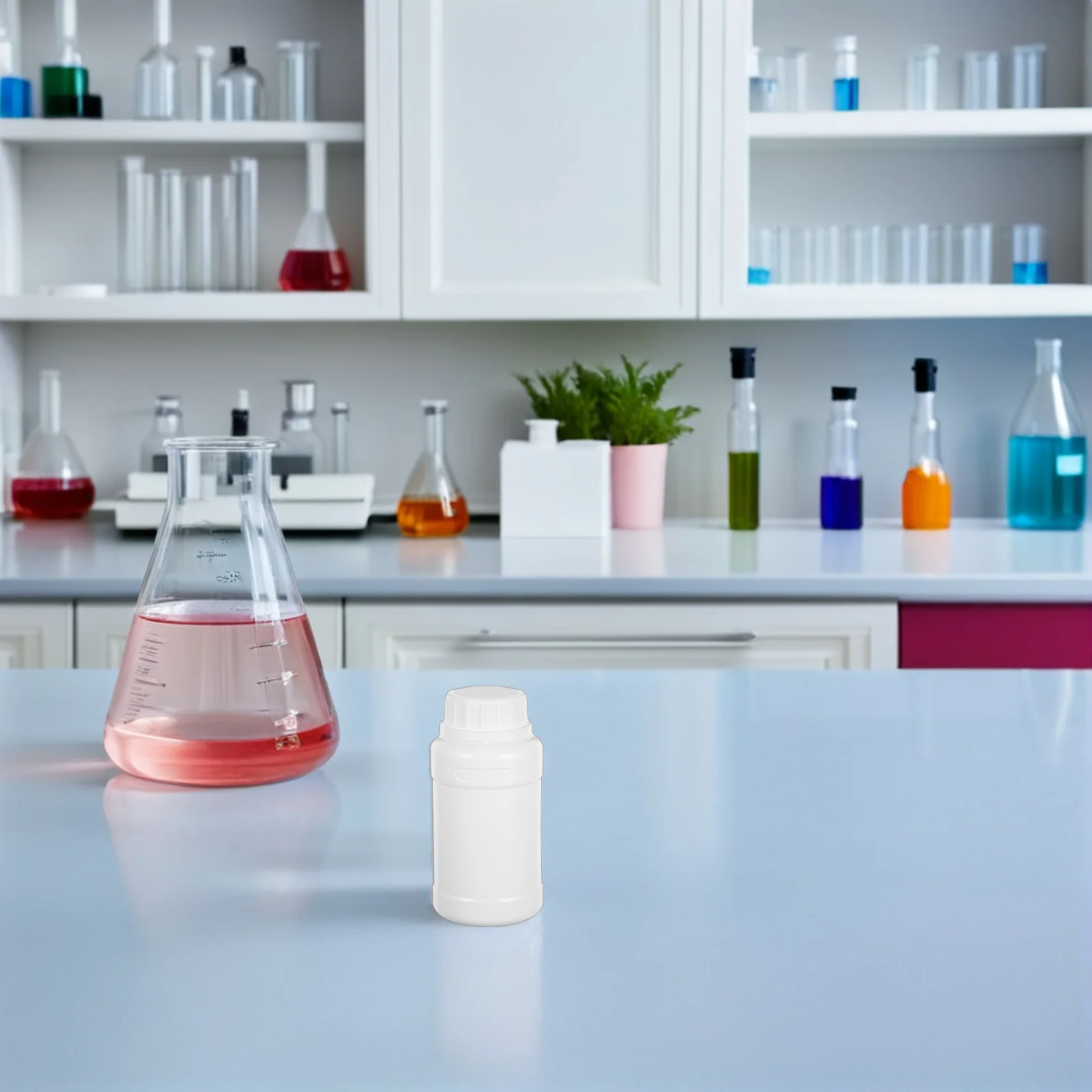 

12 Pcs Laboratory Bottling Reagent Media Storage Bottles Sample Liquid Wide Mouth Jar Pe