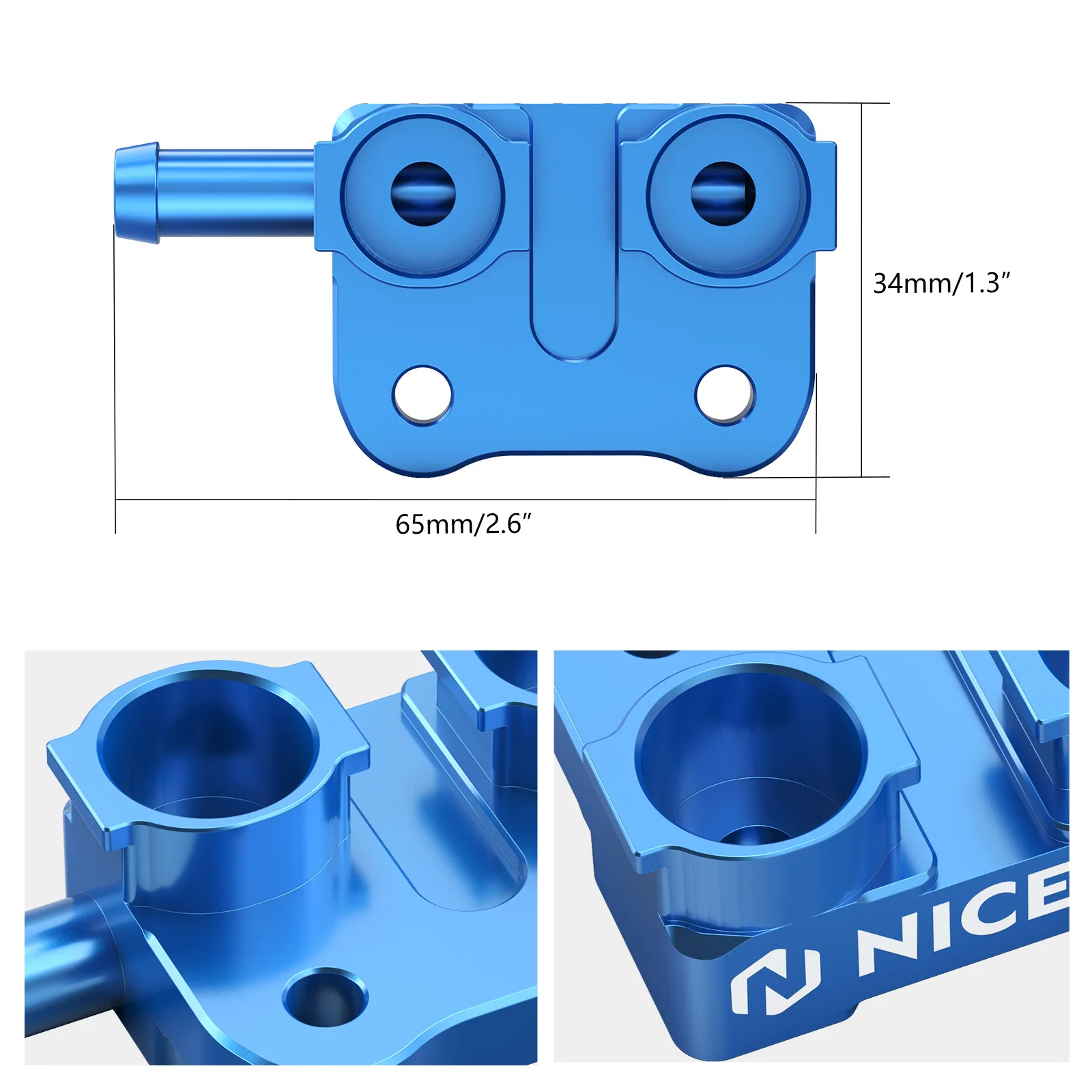 NICECNC TBI Fuel Fitting For Husqvarna TE300 TE250 TE150 2024-2025 TX300 TC125 TC250 2023-2025 For KTM EXC 300 SX 250 XC 300