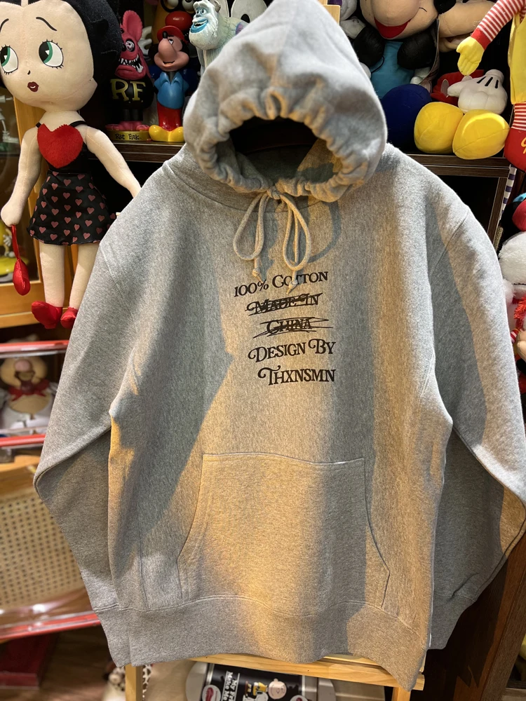 

Retro Fce Lined Hooded Sweatirt Thiened Hoodie Couple Matching Vintage Creative bet Design Men Women Crewne Swe...