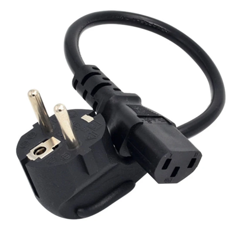 Qy-EU كابل الطاقة اليورو نوع F Schuko Plug IEC C13 كابل إمداد الطاقة للكمبيوتر شاشة الكمبيوتر طابعة التلفزيون (قابس الاتحاد الأوروبي) #4