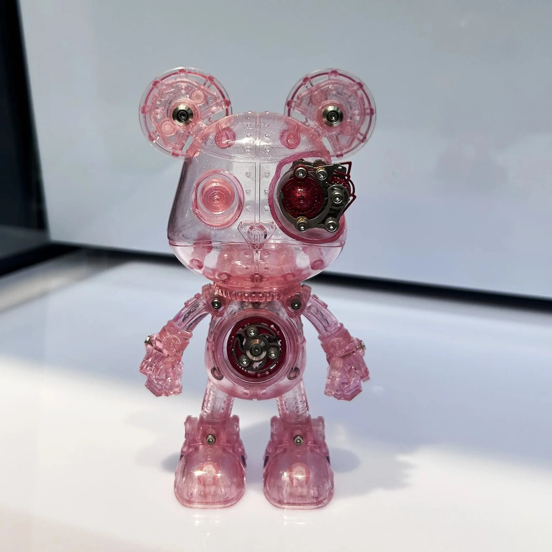 Home decor mechanical metal war scorpion 3D puzzle handmade creative difficulty assembly model glowing toy gift ornament view 4
