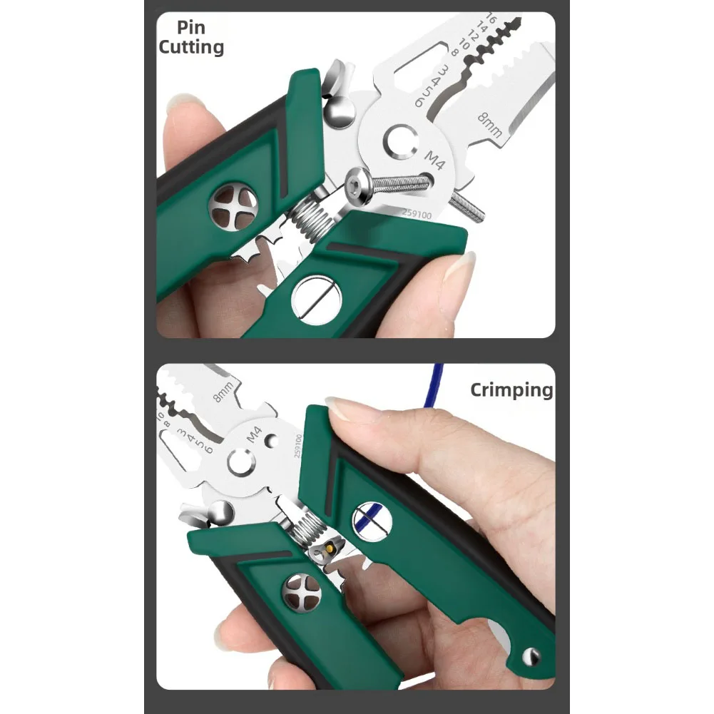 16 سنتيمتر طول شفرة مزدوجة المتعريات الكروم الفاناديوم أسلاك الفولاذ أداة لتقوم بها بنفسك أداة أداة كهربائية عملية تصميم سهل الاستخدام #4