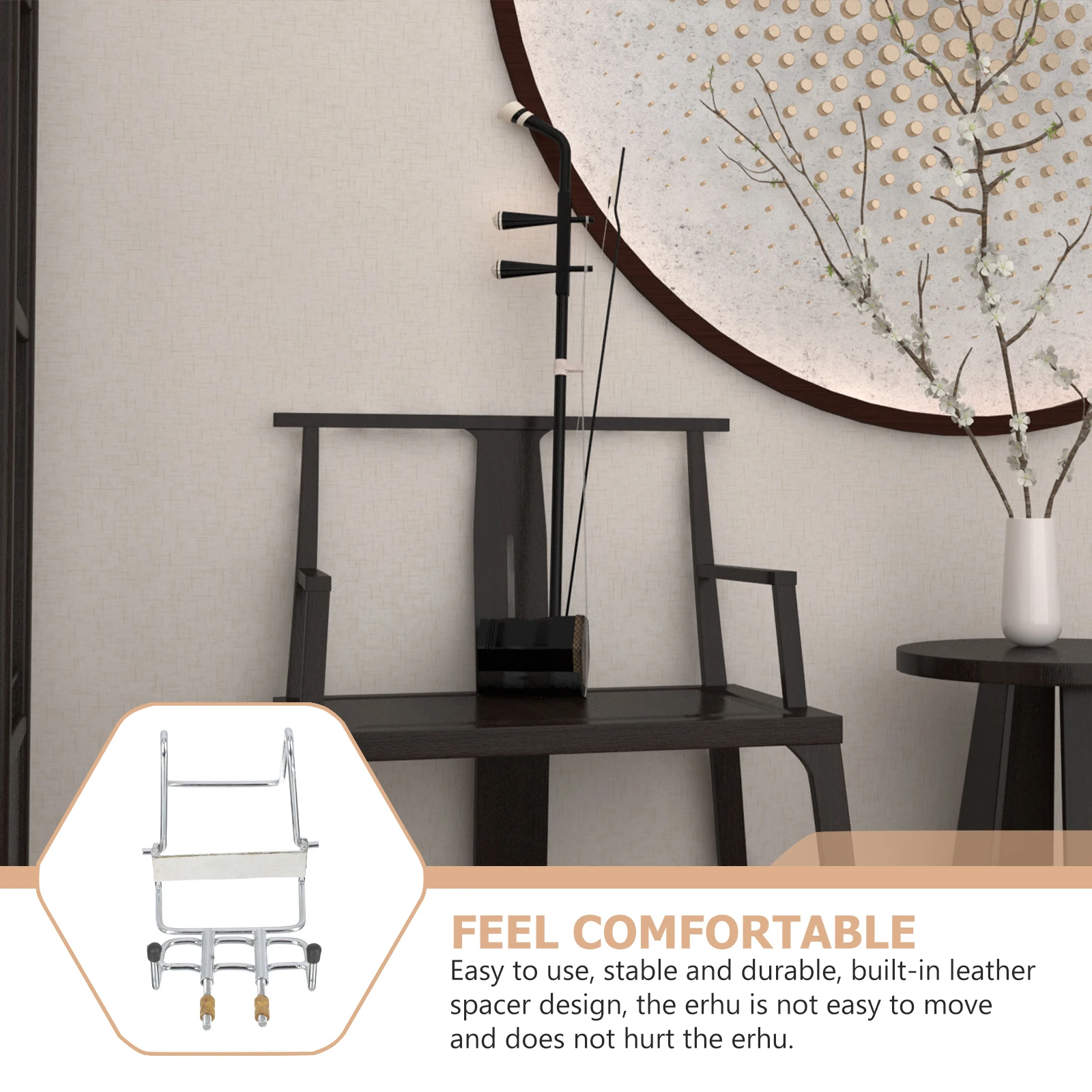 

Erhu Waist Support Lumbar Supporting Rack Stand Simple Holder Accessories Portable Iron Bracket