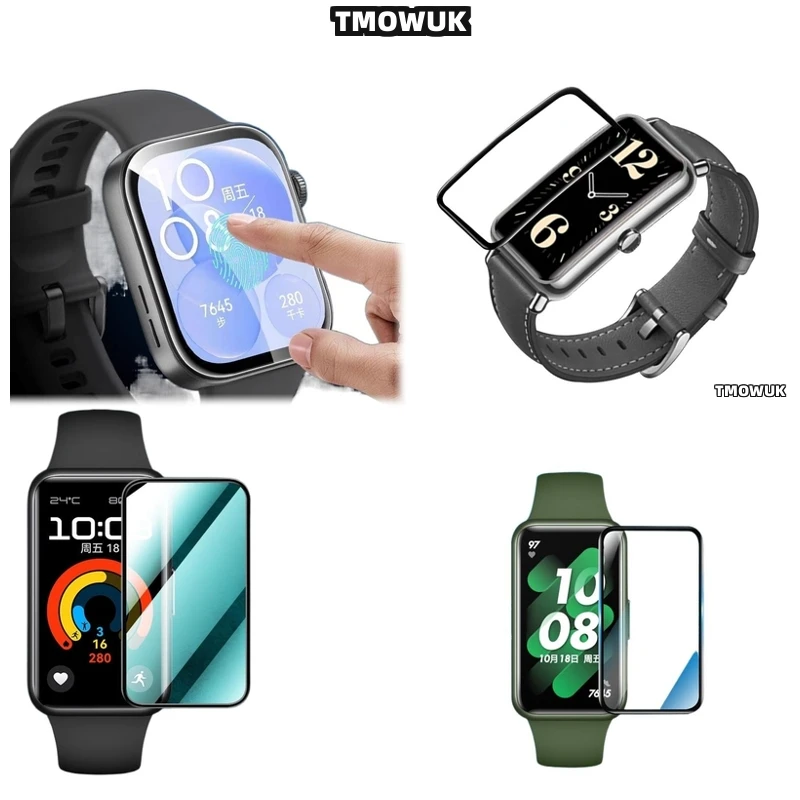 

For Huawei Band 6 7 8 9 10 B6 B7 Watch D2 Fit 3 4 Pro Special Edition Flexible Screen Film 3D Curved Full Cover Protector
