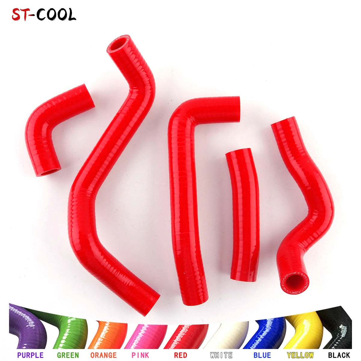 For 1995-2006 Kawasaki KDX 220 200 KDX220 KDX200 1996 1997 1998 1999 2000 2001 2002 2003 Silicone Radiator Hoses Tubes Kit 5Pcs