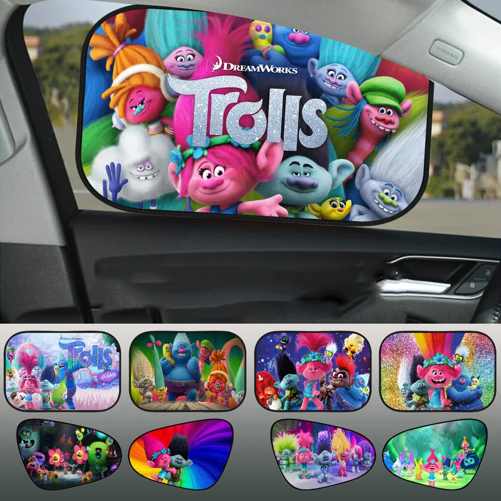

Trolls Band Car Side Window Sunshades 1 Pack Sun Glare UV Rays Protection for Child Baby Side Window Sun Shade