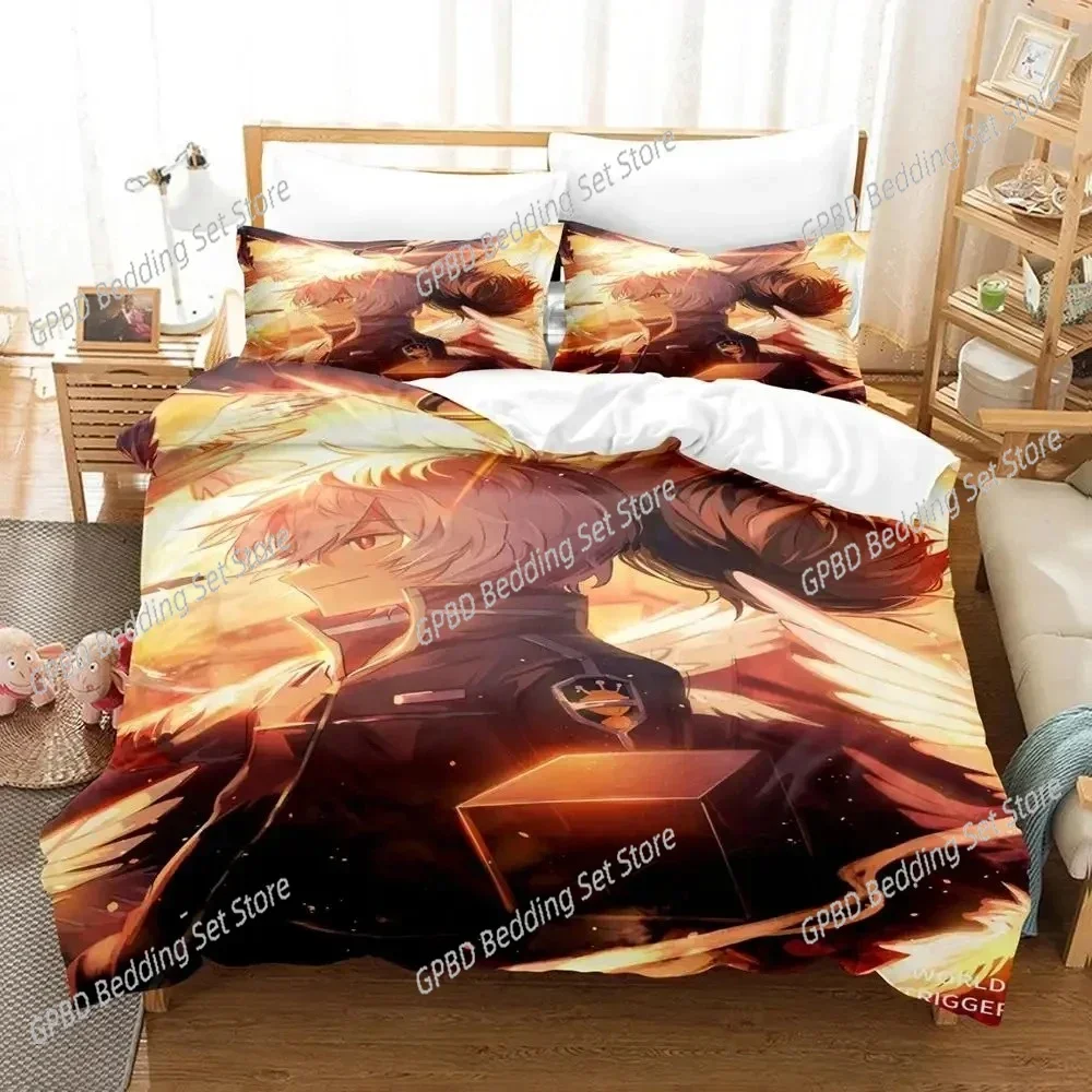 Anime Osamu Mikumo World Trigger Bedding Set Single Twin Double Queen King Cal King Size Bed Linen Set