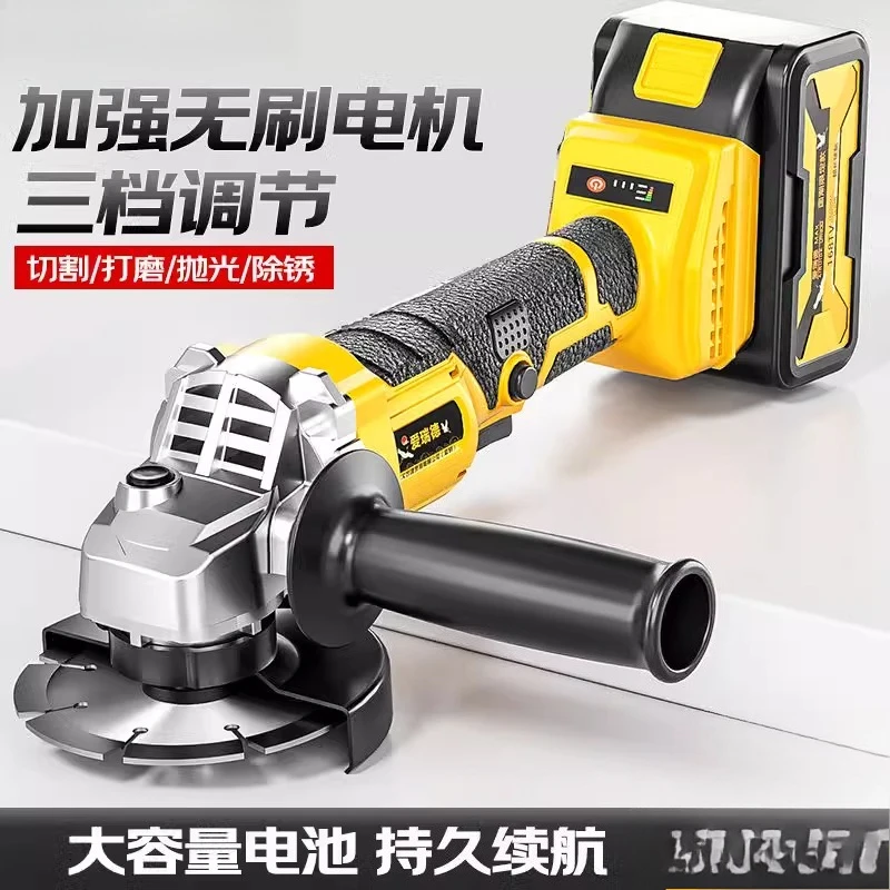 

Germany Aride genuine lithium battery angle grinder polishing rechargeable grinder multi-function wireless cutting High Quality