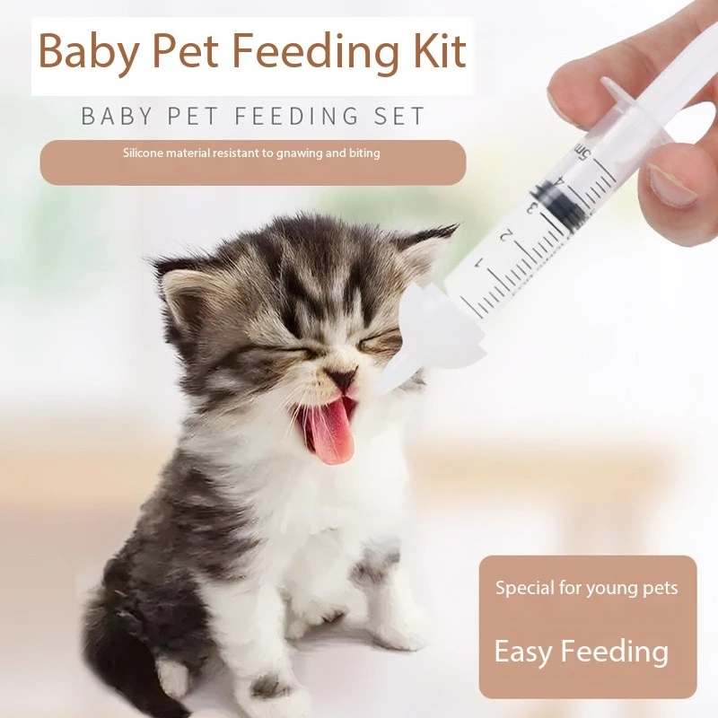 

1pcs Universal Pet Feeding Nipple Mini Cat Silicone Feeding Pacifier For Newborn Kittens Puppies Rabbits Small Animals