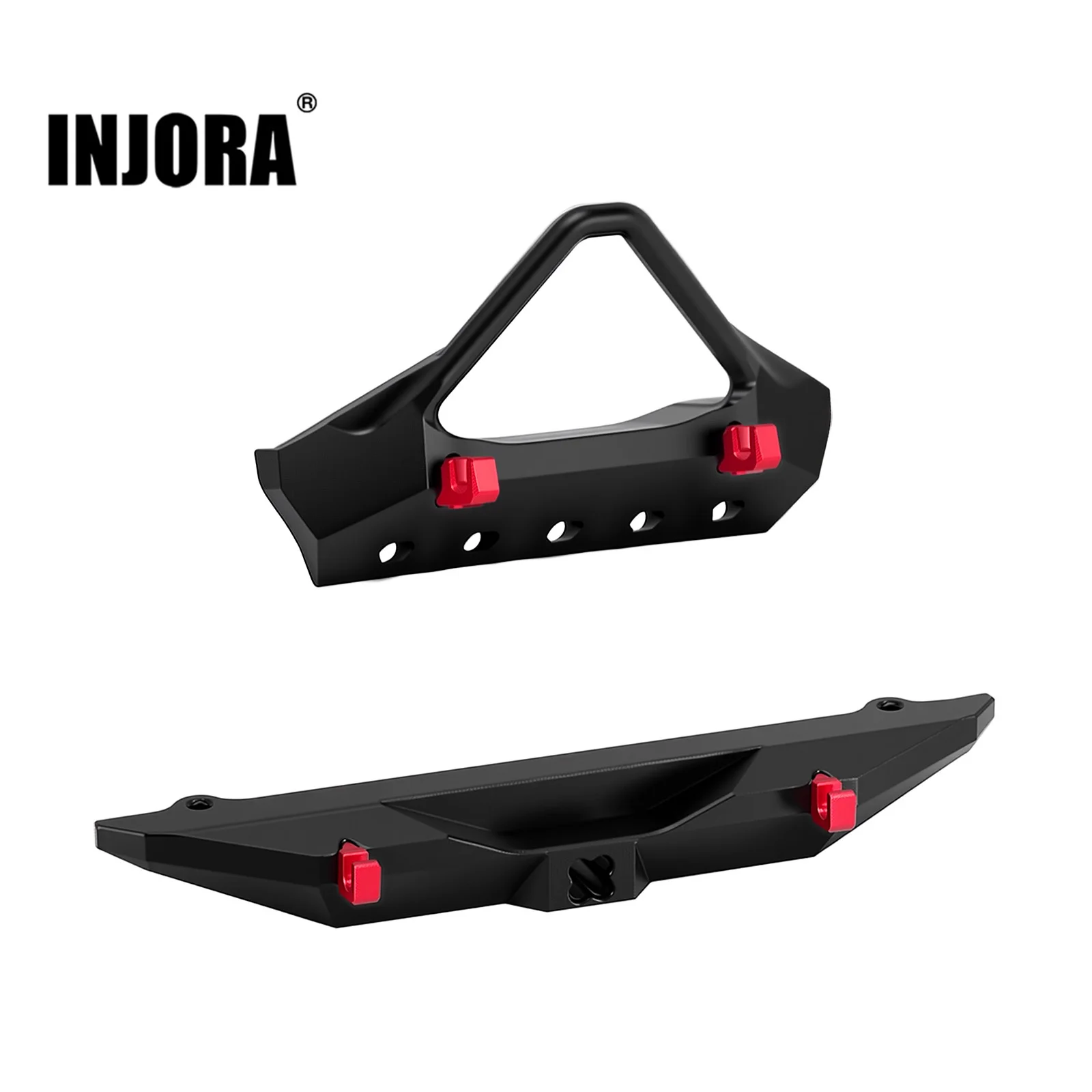 INJORA Aluminum Stinger-style Front Rear Bumper for 1/30 Axial SCX30 JLU