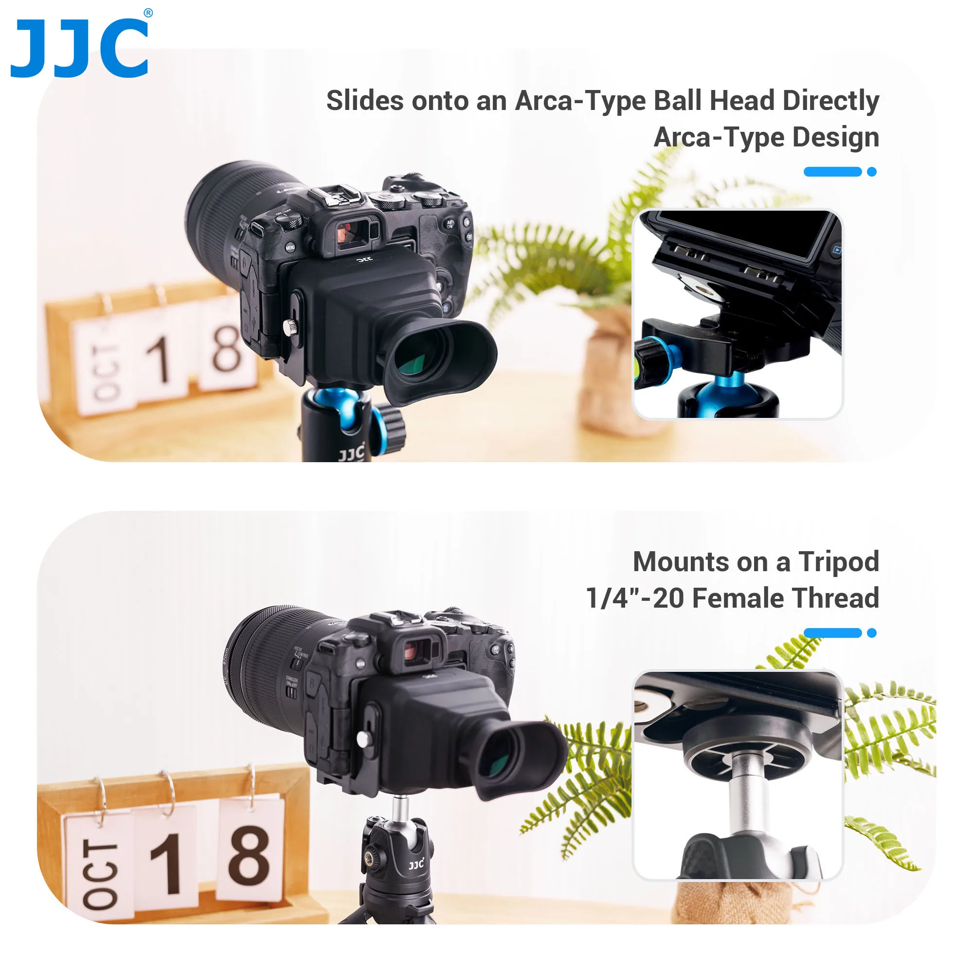 JJC Camera LCD Viewfinder Screen Viewfinder View Finder for NikonZ f Z30 Sony ZV1II ZV1 ZV1F ZV-E1 RX100 Canon G7X R5 R50 R7