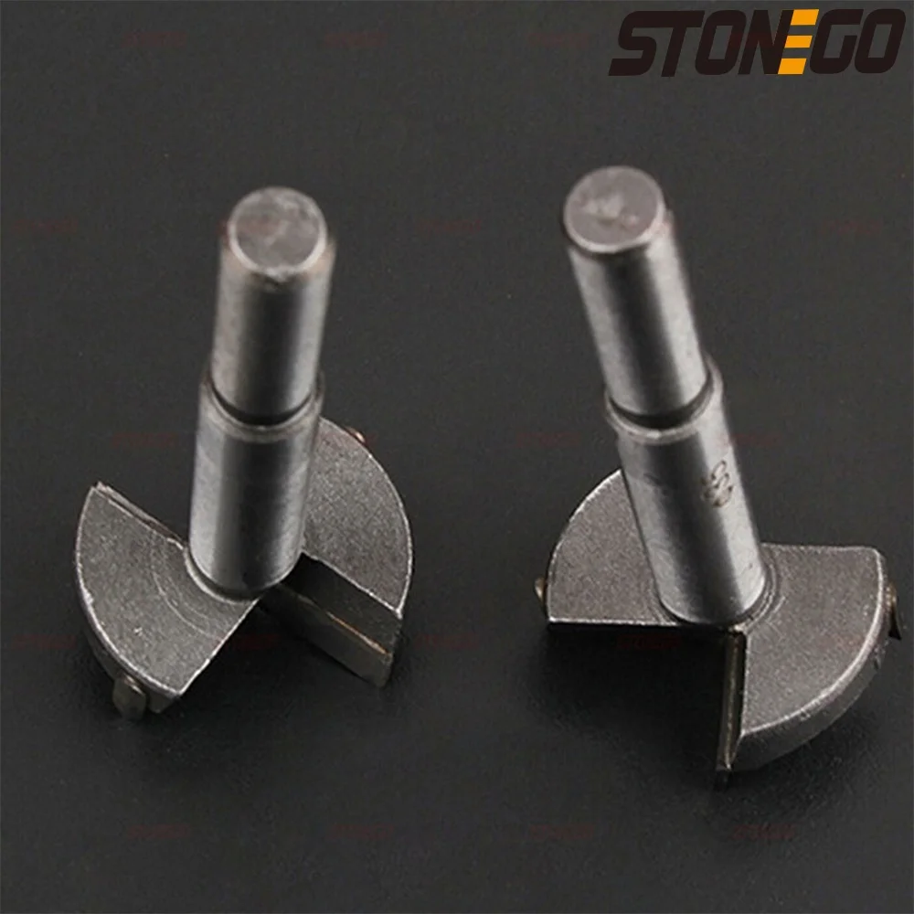 STONETO 카바이드 오거 막힘 톱 절단 도구, 목공 구멍 오프너 드릴 비트, 원형 힌지, 나무 문 펀칭, 1 개