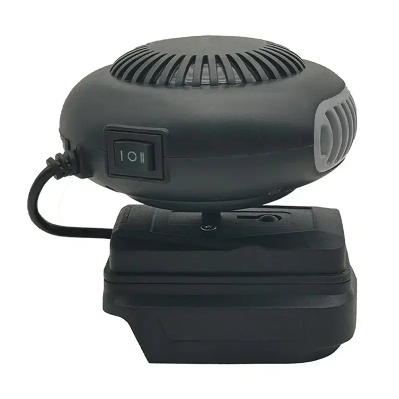 تسليم لمدة 24 ساعة للاستخدام الداخلي الخارجي، سخان منفاخ هواء دافئ كهربائي محمول، وضع مزدوج للرياح الساخنة والباردة لـ Li-