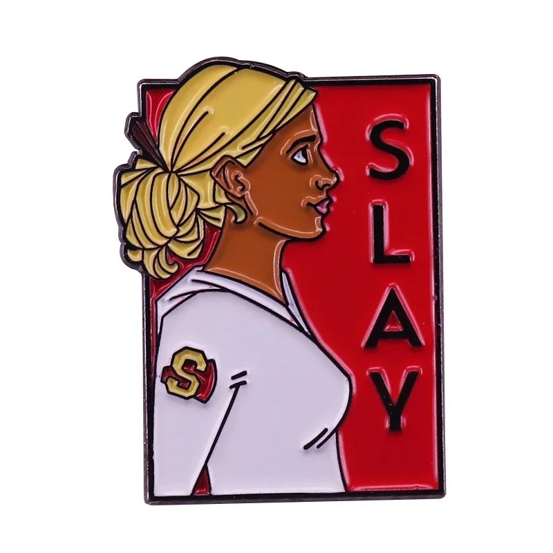 Buffy the Vampire Slayer Enamel Pin Horror Movies Metal Cartoon Brooch Women Fashion Jewelry Gift Backpack Collar Lapel Badge