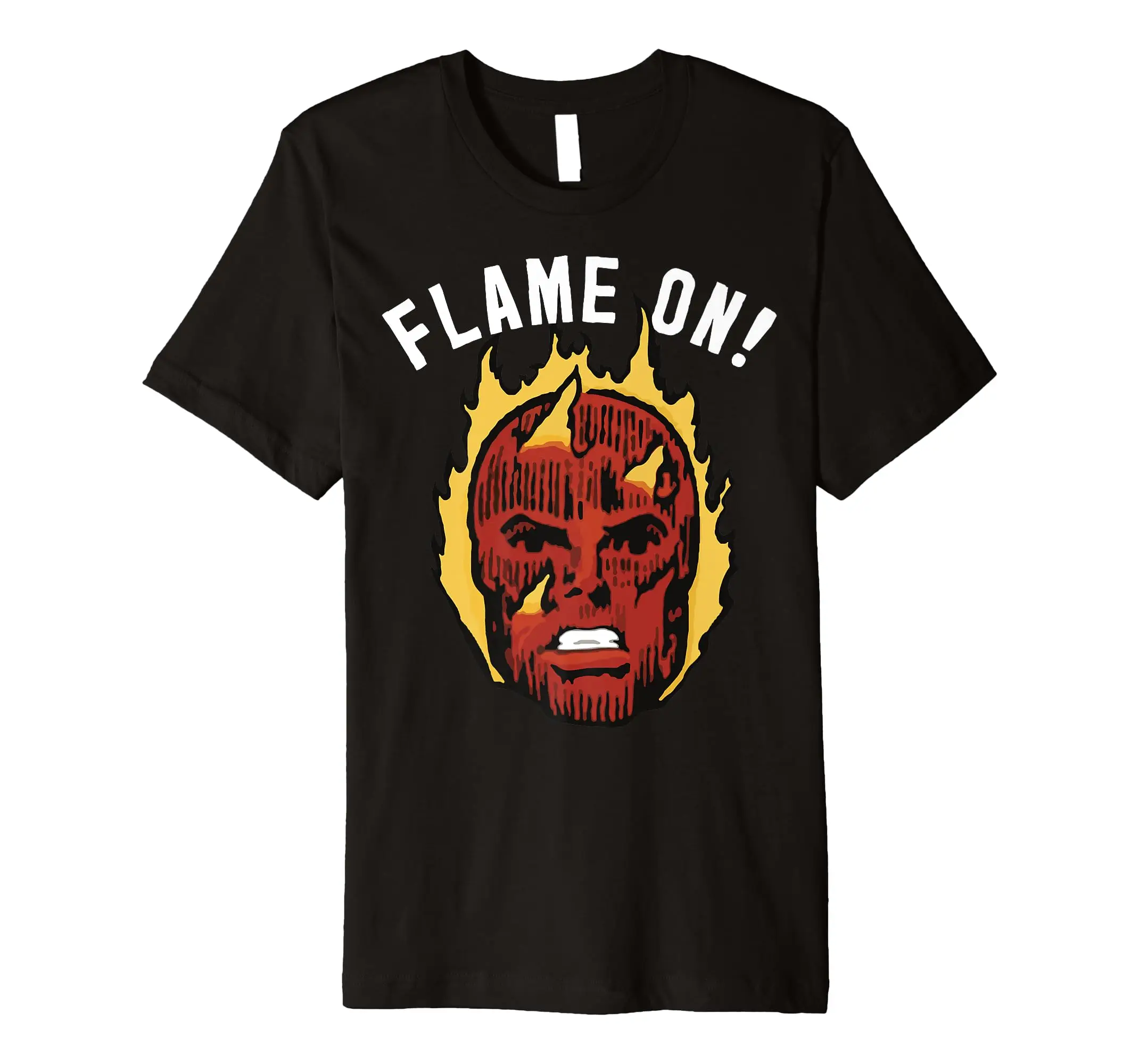 Fantastic Four The Human Torch Flame On Portrait Premium T-Shirt