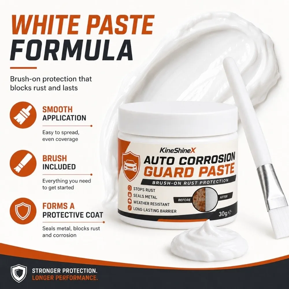 30g Car Anti-rust Paste Waterproof with Brush Auto Rust Shield Paste Anti-corrosion Car Metal Rust Repair Paste Car Accessories