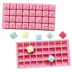 English Letter Chocolate Silicone Mold DIY Keyboard Fudge Candy Ice Cube Mould Square Soap Candle Baking Tool Home Decor Gifts