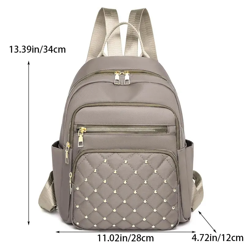 Fashion Bagpack Women High Quality Nylon Backpacks Female Big Travel Back Pack Large School Bags for Teenage Girls Shoulder Bag