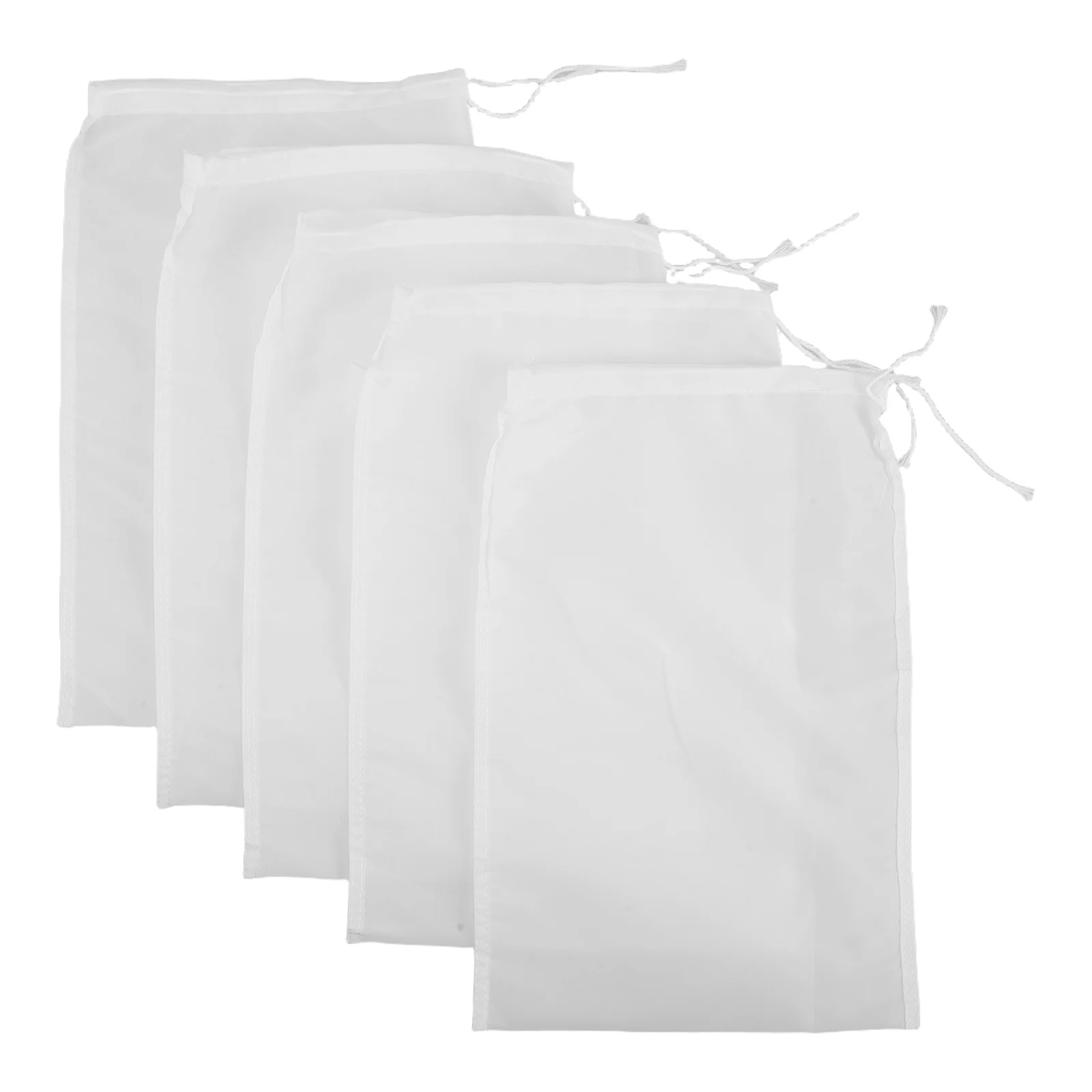 

10Pcs Reusable Nylon Fine Mesh Filter Bags Kitchen Food Strainers Nut Milk Juice Cheesecloth Bags Cheese Yogurt 30x20cm