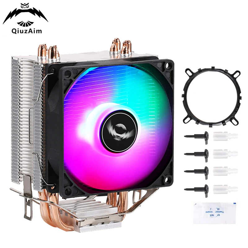 

QiuzAim PC Silent Radiator Cpu Fan Cooler am4 Efficient Processor Air-Cooled Installing LGA775 115x 1200 1700 1366 1356 Am5 AMD