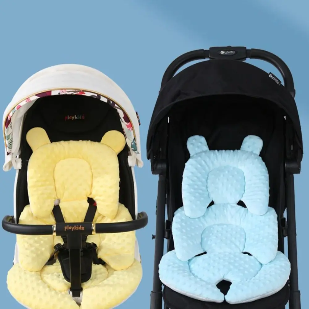 Solid Color Baby Stroller Cushion Baby Seat Cushion Stroller Accessories Pushchair Car Mat Pram Cushion Seat Liner