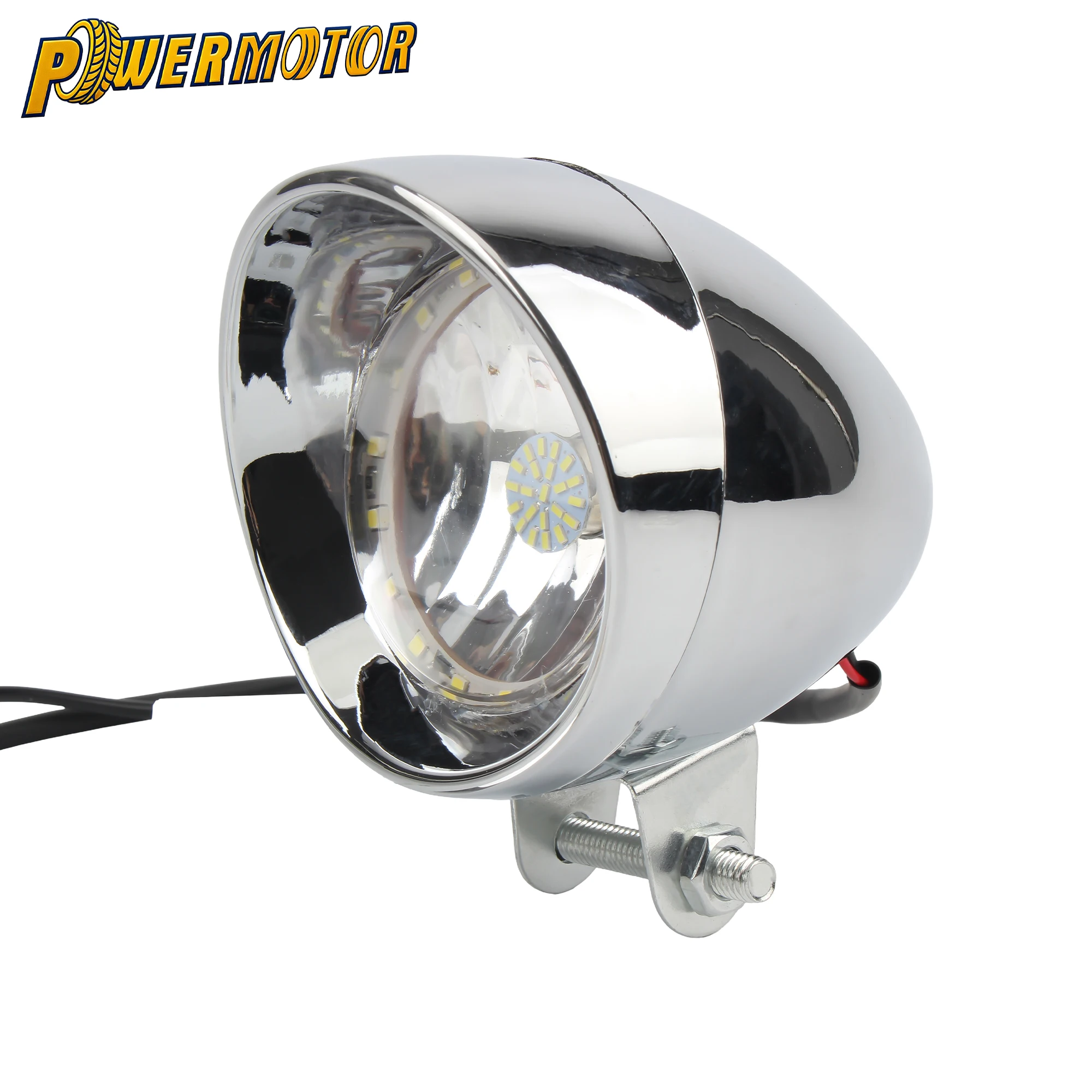 

Motorcycle 12V LED Auxiliary Fog Lights Side Lamp Spotlight For Harley Bobber Chopper Cruisers Touring Custom CM GN125 Modified