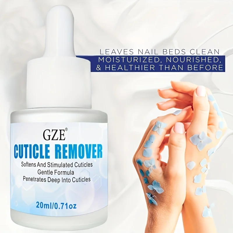 GZE Cuticle Remover Gel พร้อม Cuticle Pusher สําหรับตัดแต่งและทําให้หนังกําพร้าอ่อนตัว เครื่องมือดูแลเล็บเพื่อผลลัพธ์คุณภาพจากร้านเสริมสวย