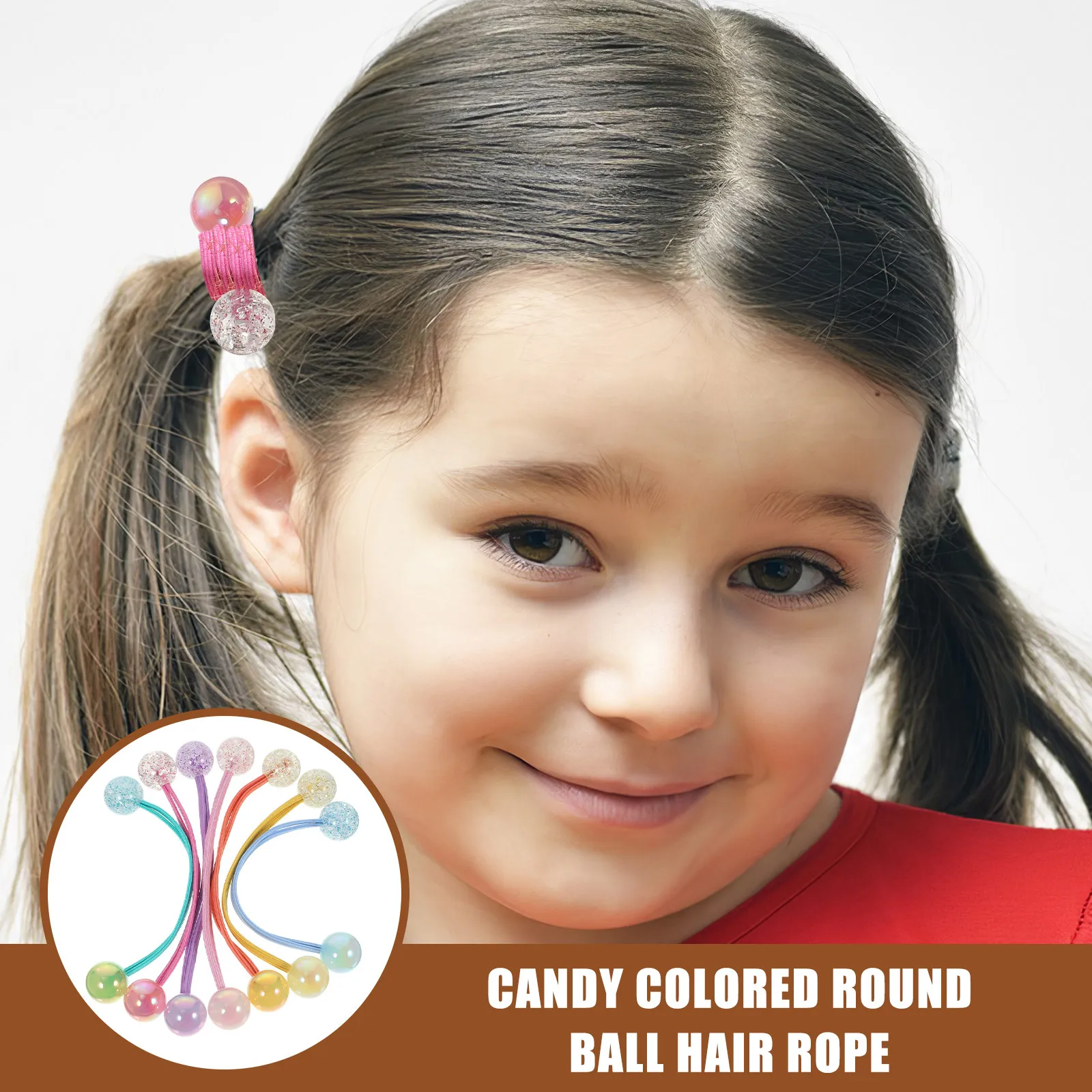 

14Pcs Decorative Hair Ties Double Ball Elastic Rope for Stylish and Comfortable Ponytail Holders