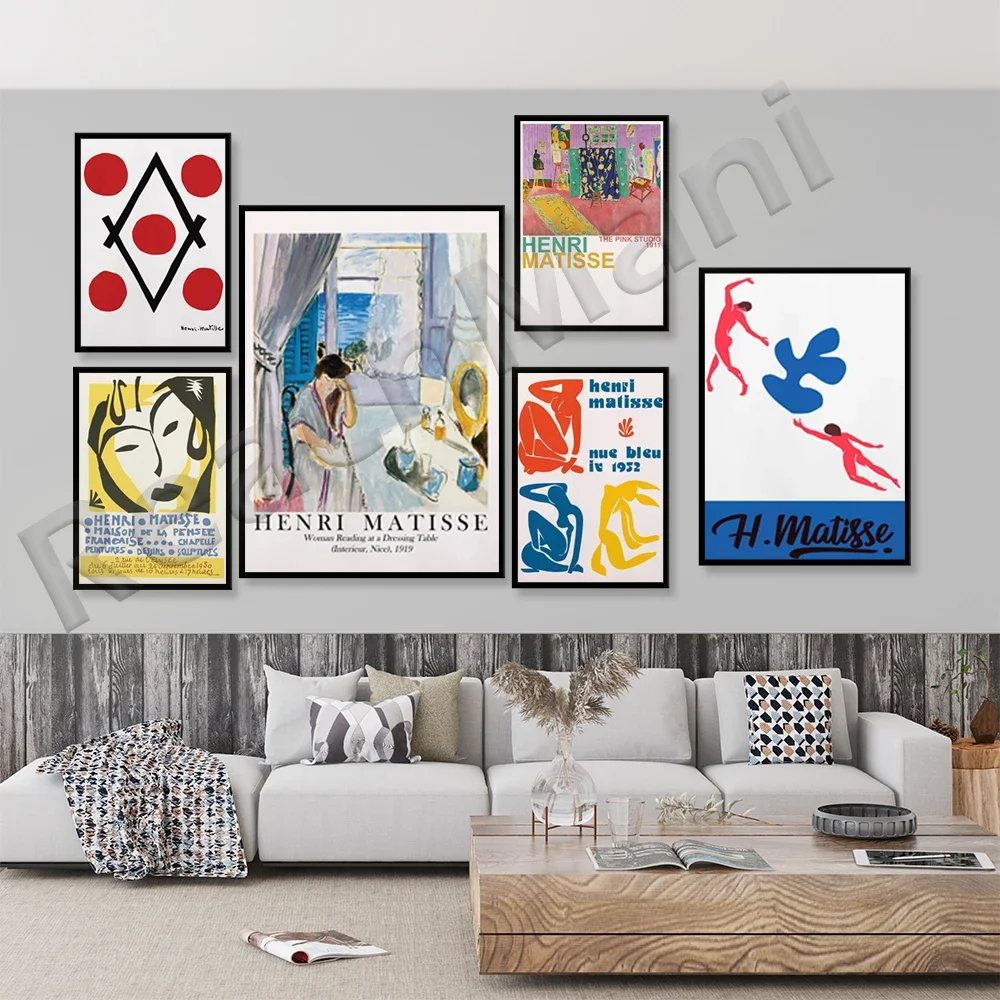 Henri Matisse Vintage Exhibition Poster The Pink Studio Art 1911 Printable Matisse