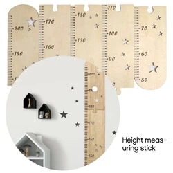 1Set Nordic Wooden Kids Height Growth Chart Ruler Baby Children Height Gauge Room Decoration Wall Meter Measurement Dropshipping
