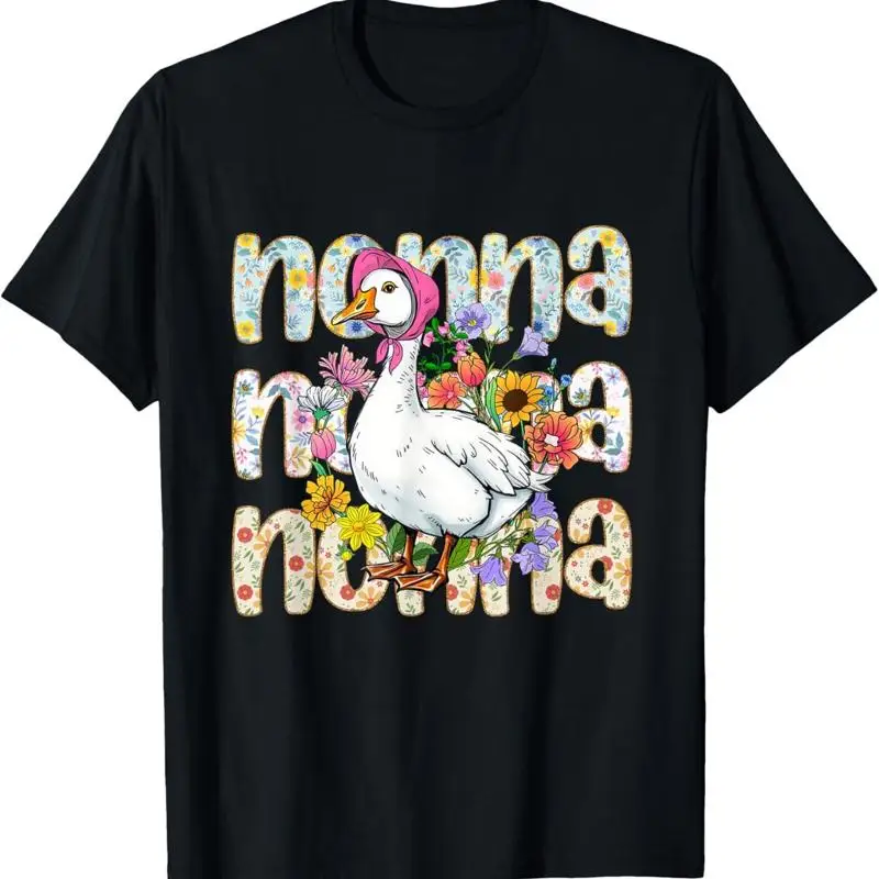 Nonna Goose Mother'S Day Floral Grandma Silly Mimi T Shirt