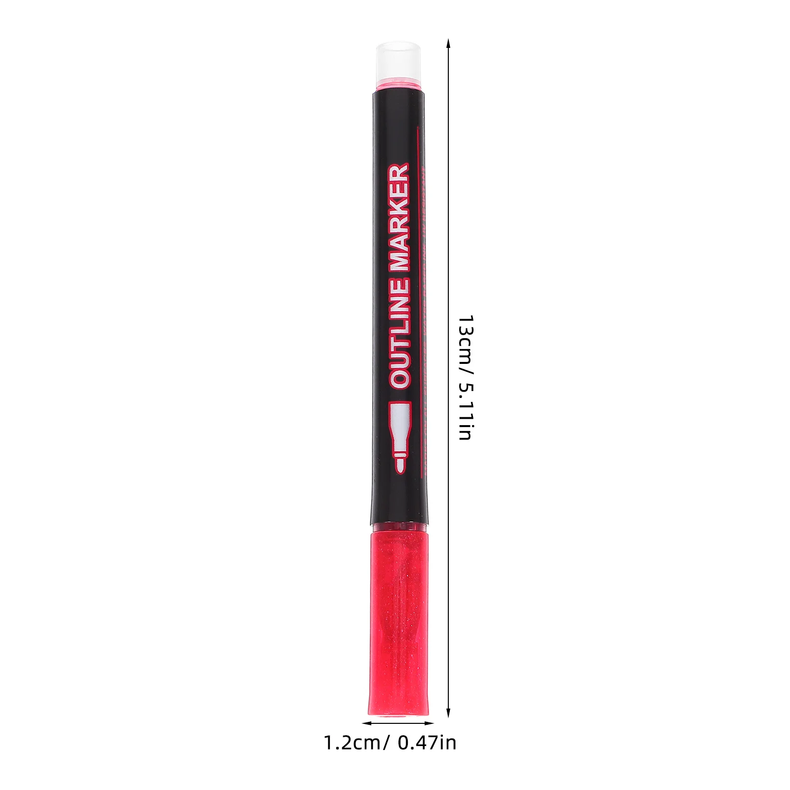 12pçs marcadores extravagantes, canetas de marcação de tinta, cores vibrantes, escrita suave, sem sangramento através de páginas, marcadores de pintura de graffiti