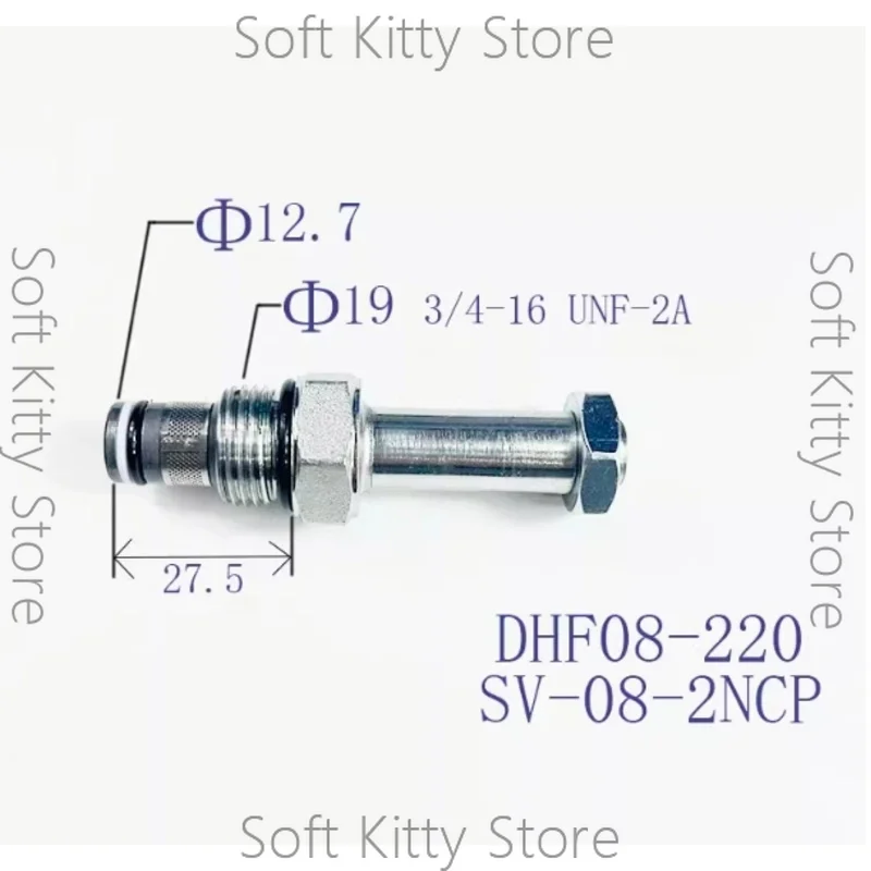2-position 2-way Normally Closed Threaded Cartridge DHF08-220/SV08-20/SV08-2NCP Solenoid-operated Hydraulic Valves