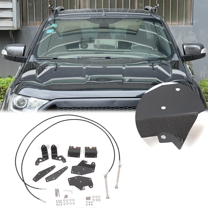 

For Ford Ranger 2015-2021 Carbon Steel Car Protector Obstacle Eliminate Steel Rope Limb Riser Branches Separator accessories