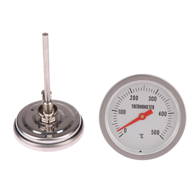 ميزان حرارة ثنائي المعدن للشواء من الفولاذ المقاوم للصدأ ، مقياس لحم طهي الطعام ، أدوات مطبخ احترافية ، ملحق متر ، 0-1.8 ℃