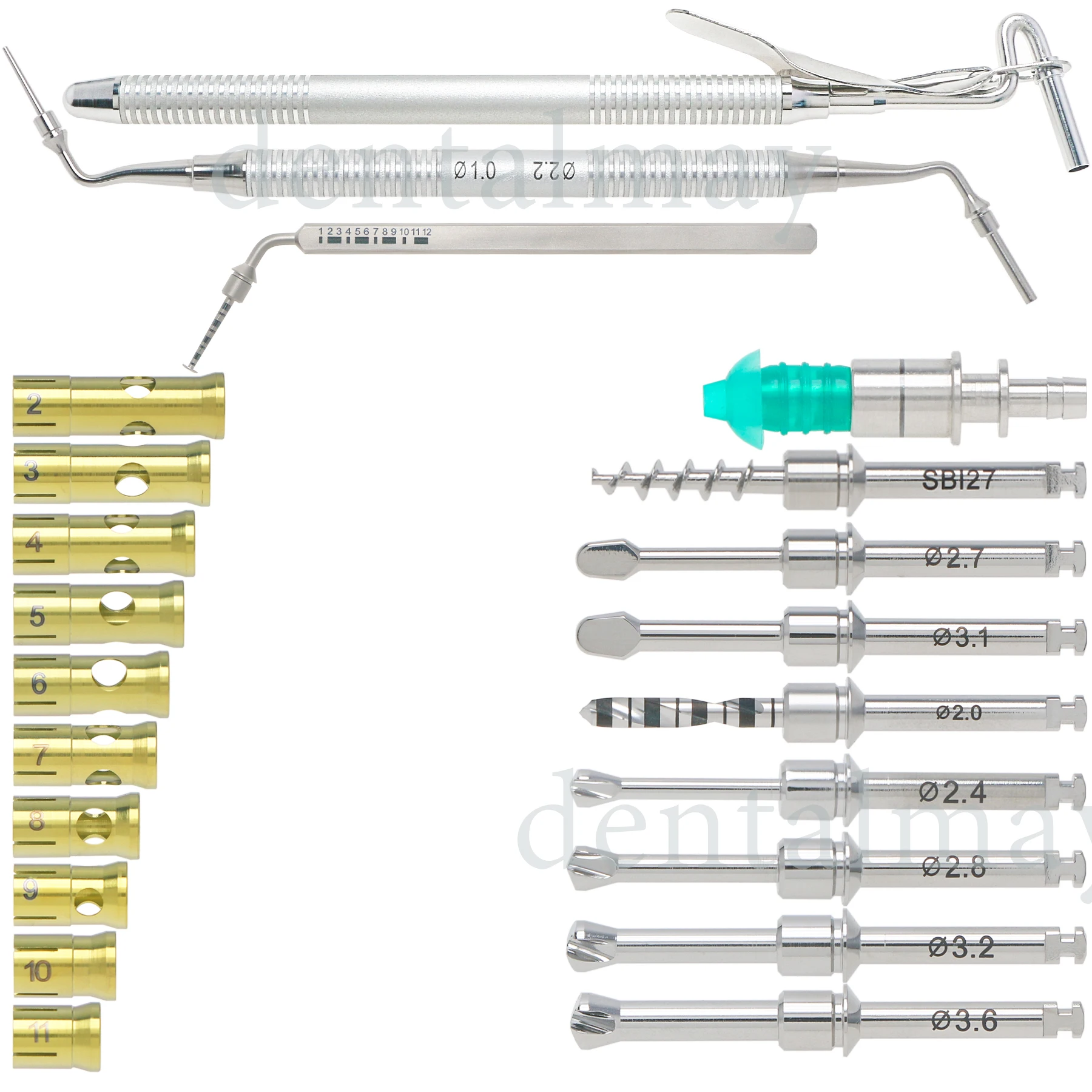 

Имплантат SCA Sinus Lift Kit Crestal Approach S-reamer Сверла Развертки Пробки Neobiotech