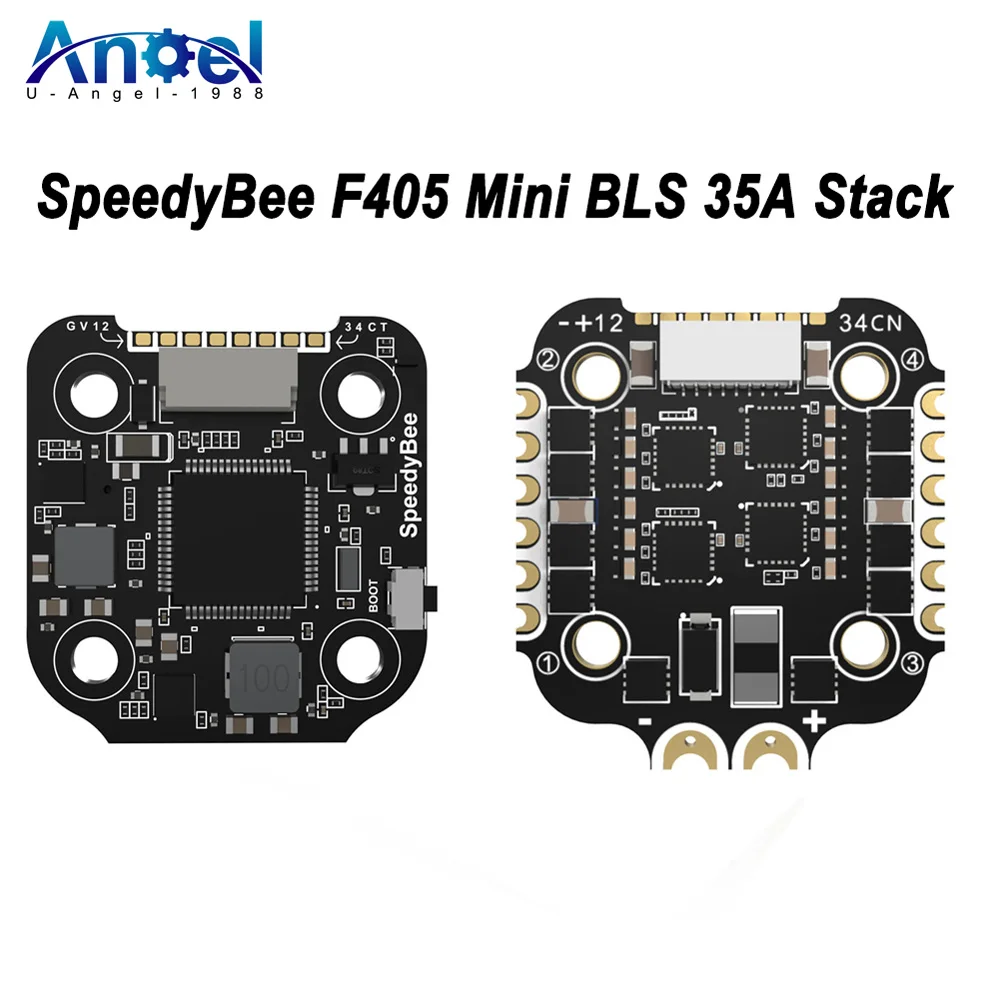 

SpeedyBee F405 Mini BLS 35A 20x20 Stack with F405 Mini Flight Controller BLS 35A Mini V2 4-in-1 ESC for RC FPV Racing Drone
