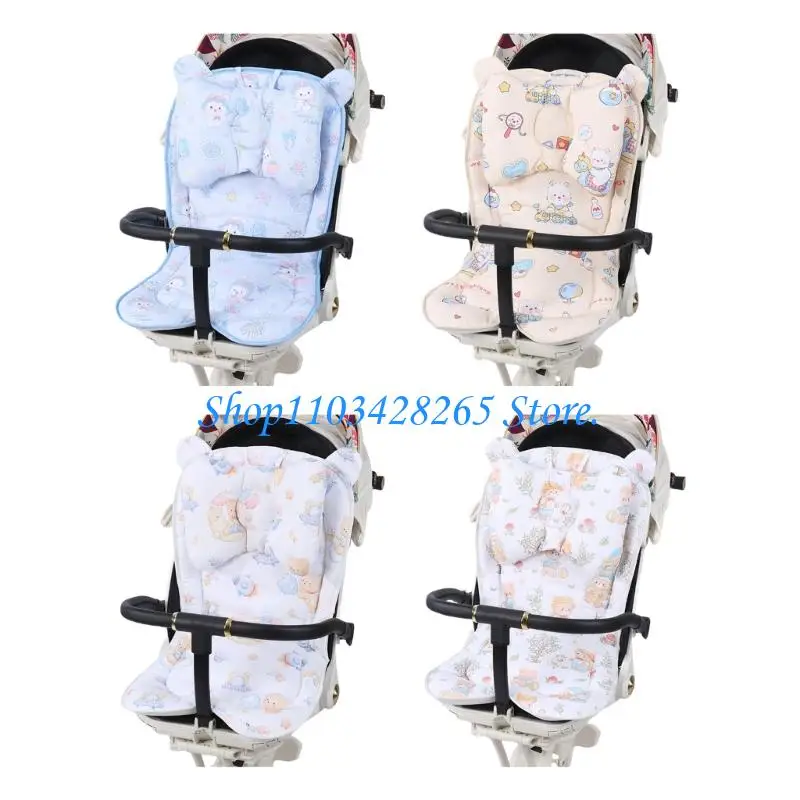 

Печатная подушка сиденья для детских колясок, удобная хлопчатобумажная ткань, двухсторонний дизайн G2TE