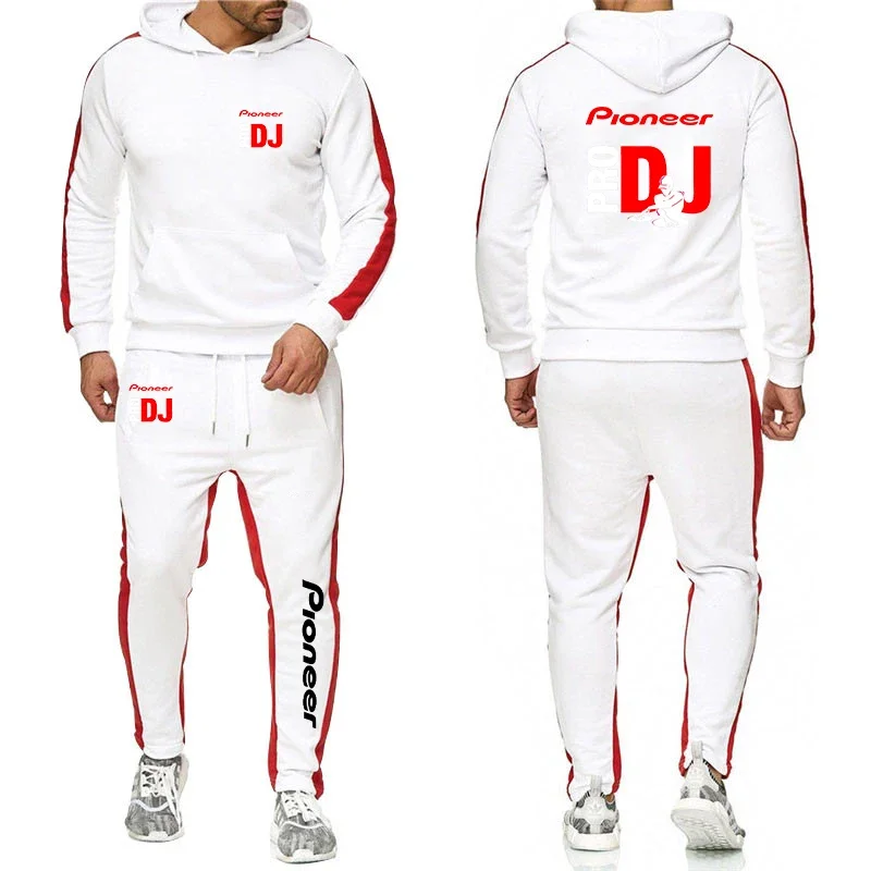 DJ Pioneer PRO 2024 nuova felpa con cappuccio da uomo in tinta unita stampa Warmer Harajuku Pullover felpe con cappuccio top + pantaloni della tuta abiti 2 pezzi