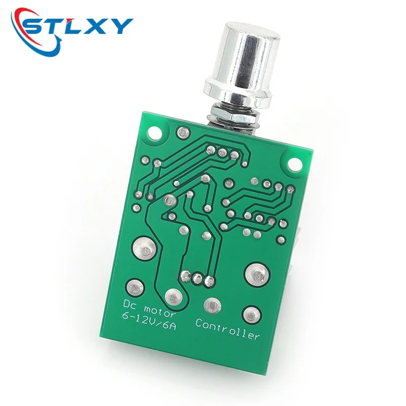 Stlxy 6A Voltage regulator 6V-12V PWM DC Motor Speed Regulator Controller Board Speed Motor Controller Switch Board