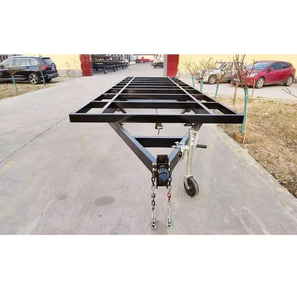 Tiny House Container Mobile Trailer Chassis Frames Steel/Aluminum 1-3 Ton Payload CE Certified Hot Dip Galvanized Finish