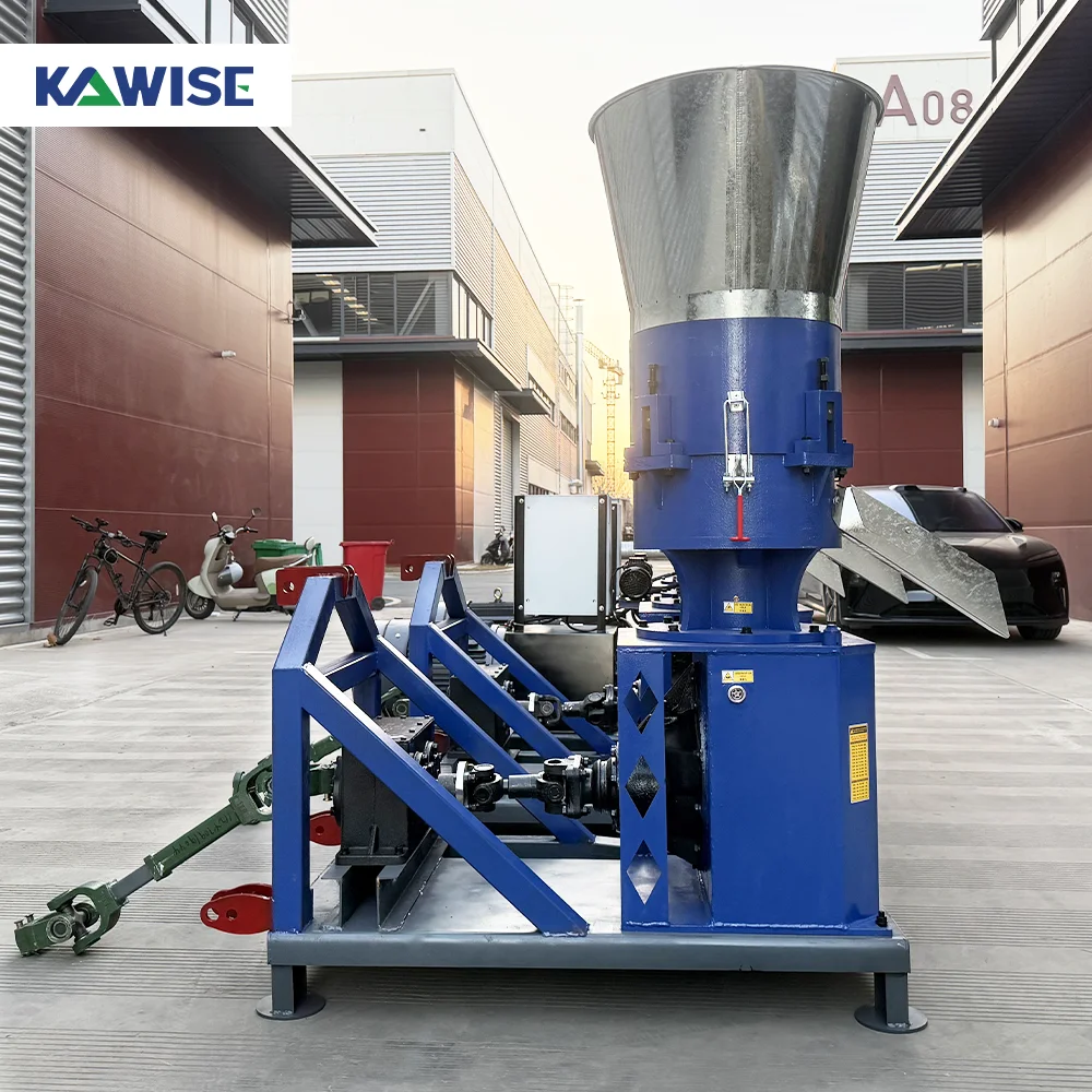 AIROW New PTO Feed Pellet Machine Rotating Die With Gearbox for Tractor Powered Feed Pellets Small Medium Farm