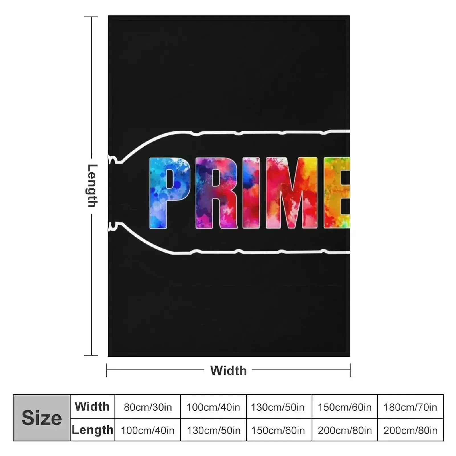 Prime Sports Drink Throw Blanket Sleeping Bag Decorative Throw Weighted Multi-Purpose Luxury St for sofa Blankets
