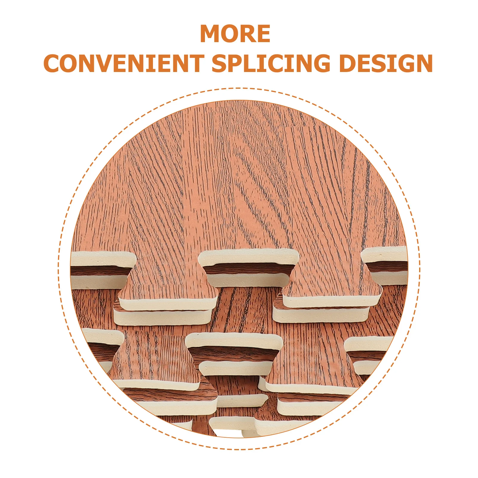 12 قطعة الحصير الخشبي المتشابكة عدم الانزلاق لغز البلاط لغرفة المعيشة غرفة نوم رياضة اليوغا ممارسة الأرضيات #6